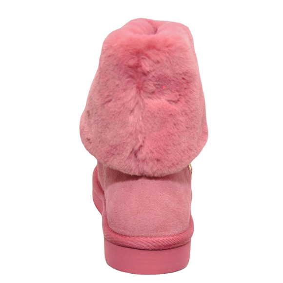 Michael Kors JULIA Faux Suede/Shearling Ankle Boot Bootie Rosewood/Pink 5/7/8 - Picture 7 of 8